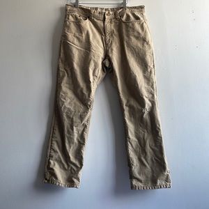 Khaki Eddie Bauer Insulated Pants Size 36 .